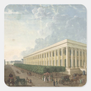 The Palais de la Bourse Square Sticker