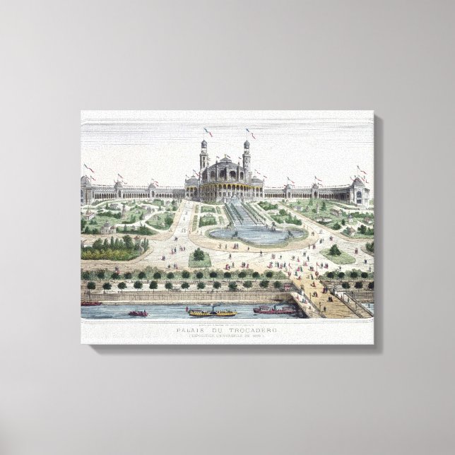 The Palais du Trocadero Canvas Print (Front)