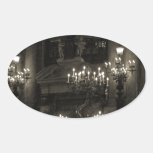 The Palais Garnier Paris France Oval Sticker