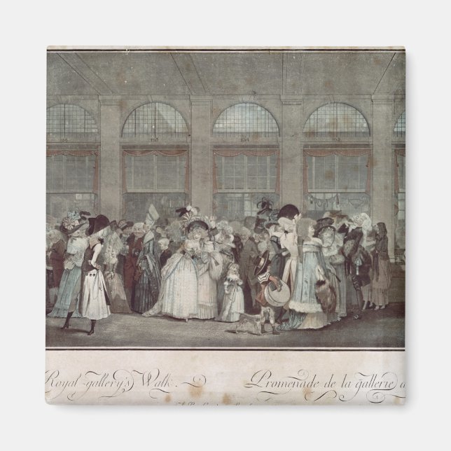The Palais Royal Gallery's Walk, 1787 Magnet (Front)