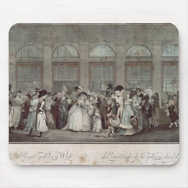 The Palais Royal Gallery's Walk, 1787 Mouse Mat (Front)