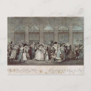 The Palais Royal Gallery's Walk, 1787 Postcard