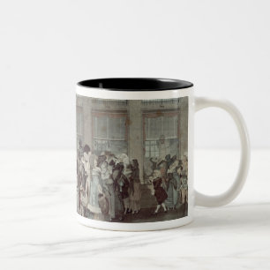 The Palais Royal Gallery's Walk, 1787 Two-Tone Coffee Mug