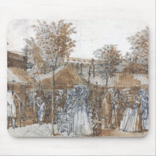 The Palais Royal Garden Walk in 1787 Mouse Mat