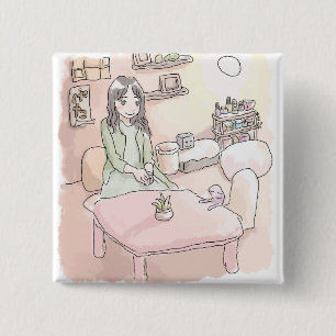 the pale rooms and soles of the feet 15 cm square badge