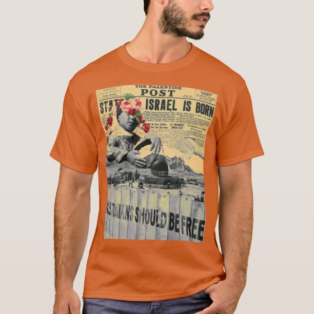 The Palestine Post Oversized T-Shirt (Front)