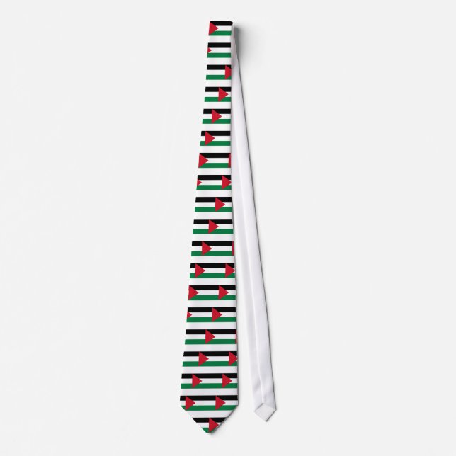 The Palestinian flag (علم فلسطين‎) Tie (Front)