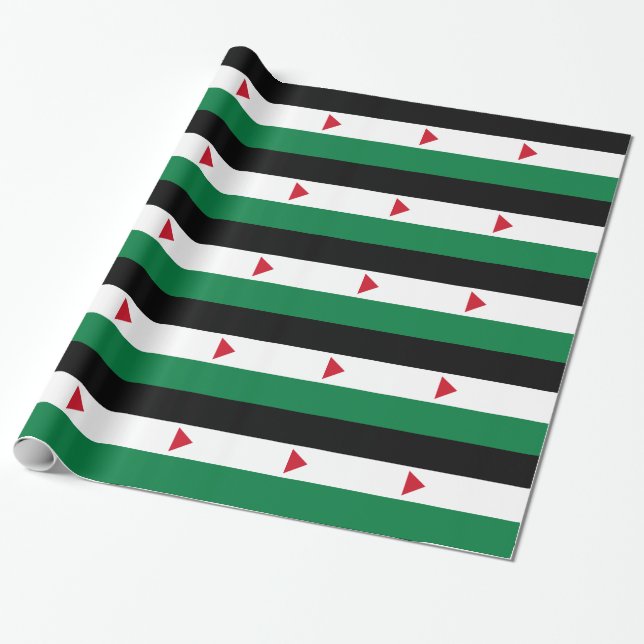 The Palestinian flag (علم فلسطين‎) Wrapping Paper (Unrolled)