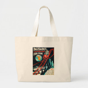 The Palisades vintage poster Large Tote Bag