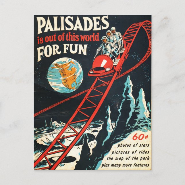 The Palisades vintage poster Postcard (Front)