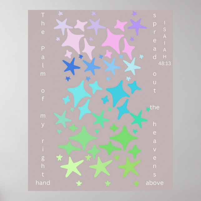 The Palm of my Right Hand Spread Out The Heavens  Poster (Front)