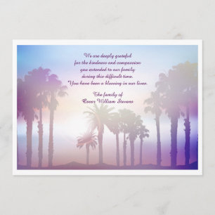 The Palms Bereavement Thank You Card