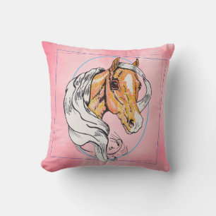 The Palomino (pink clouds) Cushion