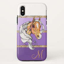 The Palomino (purple gradient/gold stripes)