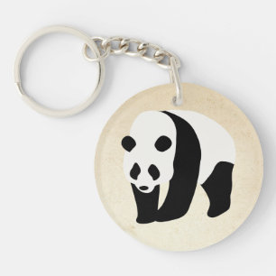 The Panda Color Block Key Ring