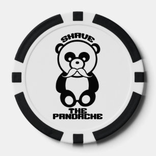 The Pandache (Panda mustache) poker chips