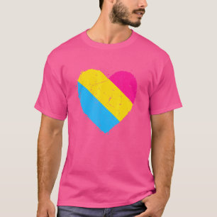 The Pansexual Flag Heart Proud Lgbt T-Shirt