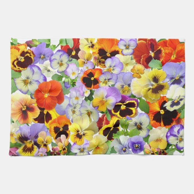 The Pansy Collection Tea Towel (Horizontal)