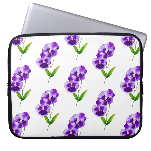 'The Pansy Party' on a Laptop Sleeve (III) (Front)