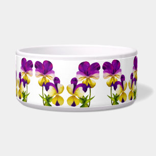 'The Pansy Party' on a Salad Serving Bowl