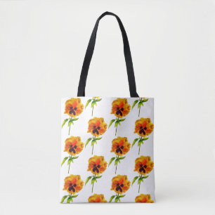 'The Pansy Party' on a Tote (II) Bag