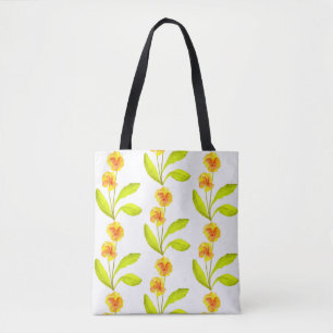 'The Pansy Party' on a Tote (IV) Bag