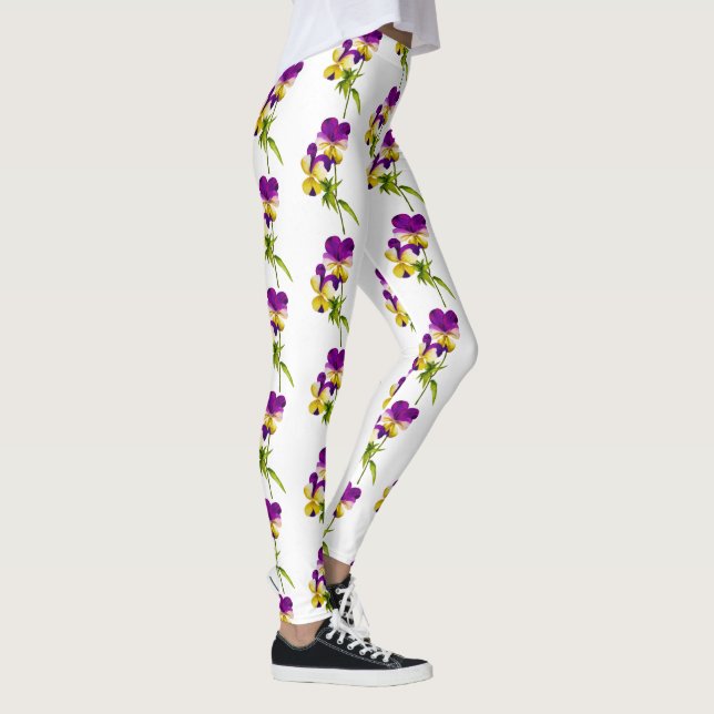 'The Pansy Party' on  Leggings (Right)