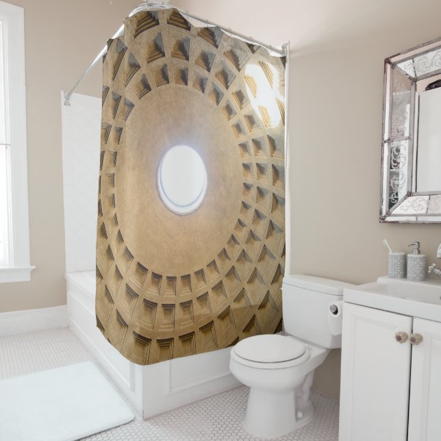 The Pantheon in Rome #3 #travel #wall #art Shower Curtain (In Situ)