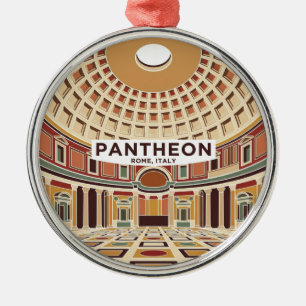 The Pantheon Interior Italy Metal Tree Decoration