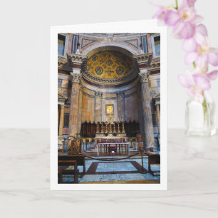 The Pantheon Portrait, Roma, Italy Card