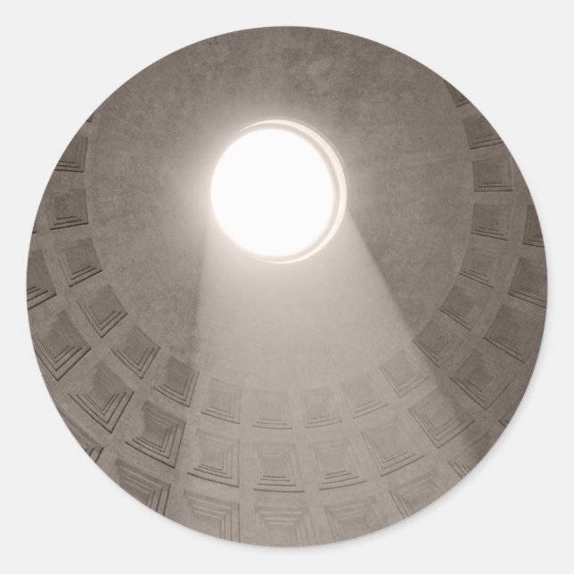 The Pantheon, Rome Classic Round Sticker (Front)