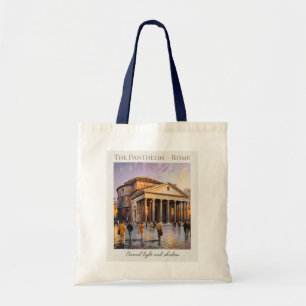 The Pantheon Rome Italy Watercolor Vintage Travel Tote Bag