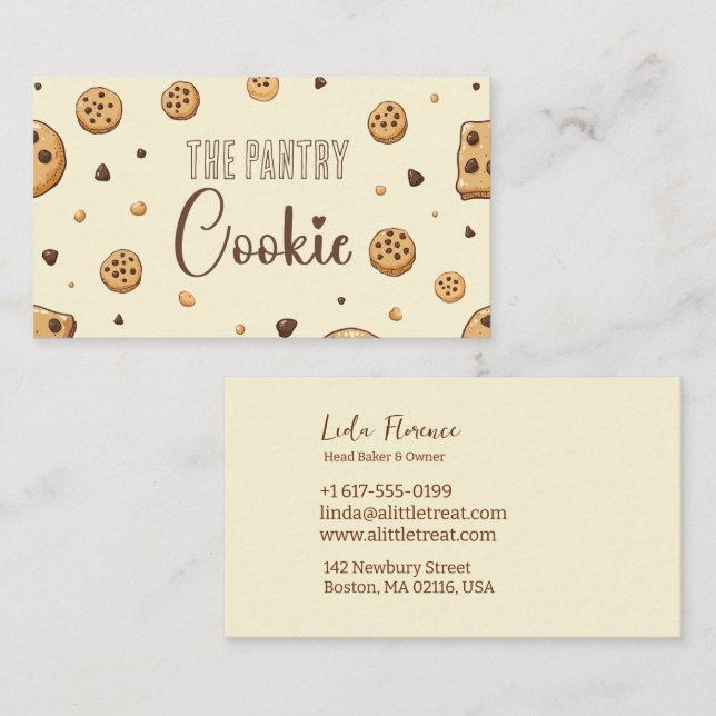 The Pantry Cookie Enclosure Card (Front/Back)
