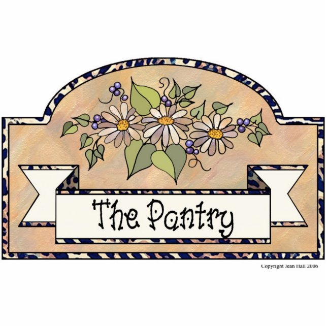 "The Pantry" - Decorative Sign Photo Sculpture Decoration (Front)
