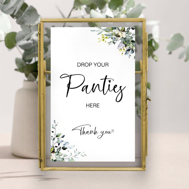 The Panty Game Sign Minimalist Bridal Shower (Creator Uploaded)