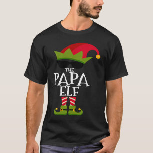 The Papa Elf Costume Matching Family Group Christm T-Shirt