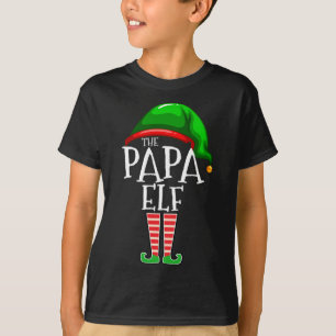 The Papa Elf Family Matching Christmas Gift Grandp T-Shirt
