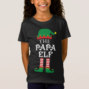 The Papa Elf Matching Family Christmas Pajama T-Shirt