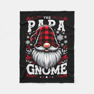 The Papa Gnome Matching Family Christmas Pajama Fleece Blanket