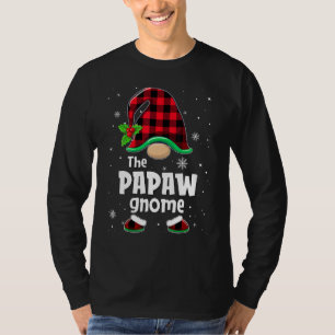 The Papaw Gnome Buffalo Plaid Christmas Matching F T-Shirt