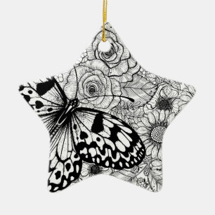 The paper kite garden ceramic tree decoration