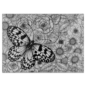 The paper kite garden cutting board