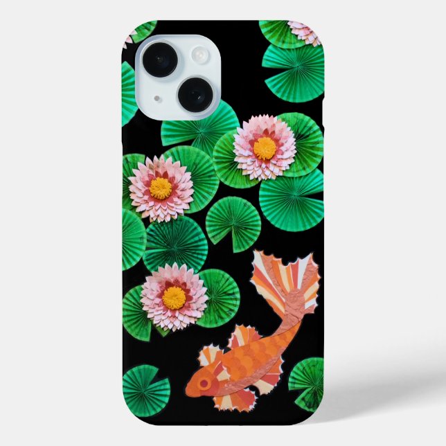 The Paper Koi Pond Case-Mate iPhone Case (Back)