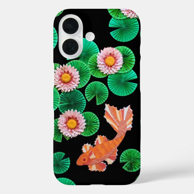 The Paper Koi Pond Case-Mate iPhone Case (Back)