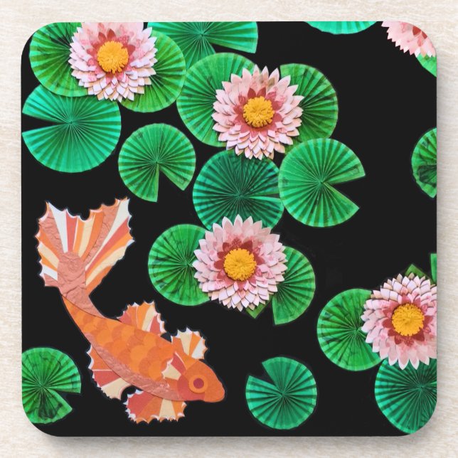 The Paper Koi Pond Coaster (Front)