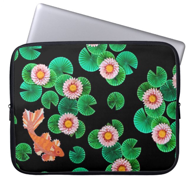The Paper Koi Pond Laptop Sleeve (Front)