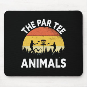 The Par Tee Animals - Disc Golf Player Mouse Mat