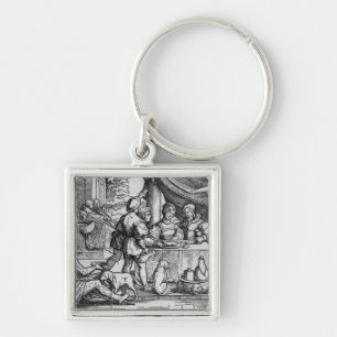 The Parable of Lazarus and Dives Key Ring