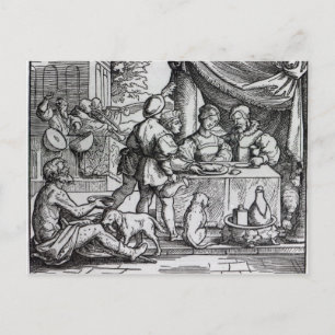 The Parable of Lazarus and Dives Postcard
