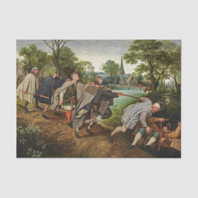 The Parable of the Blind Leading the Blind Tissue Paper (Front)